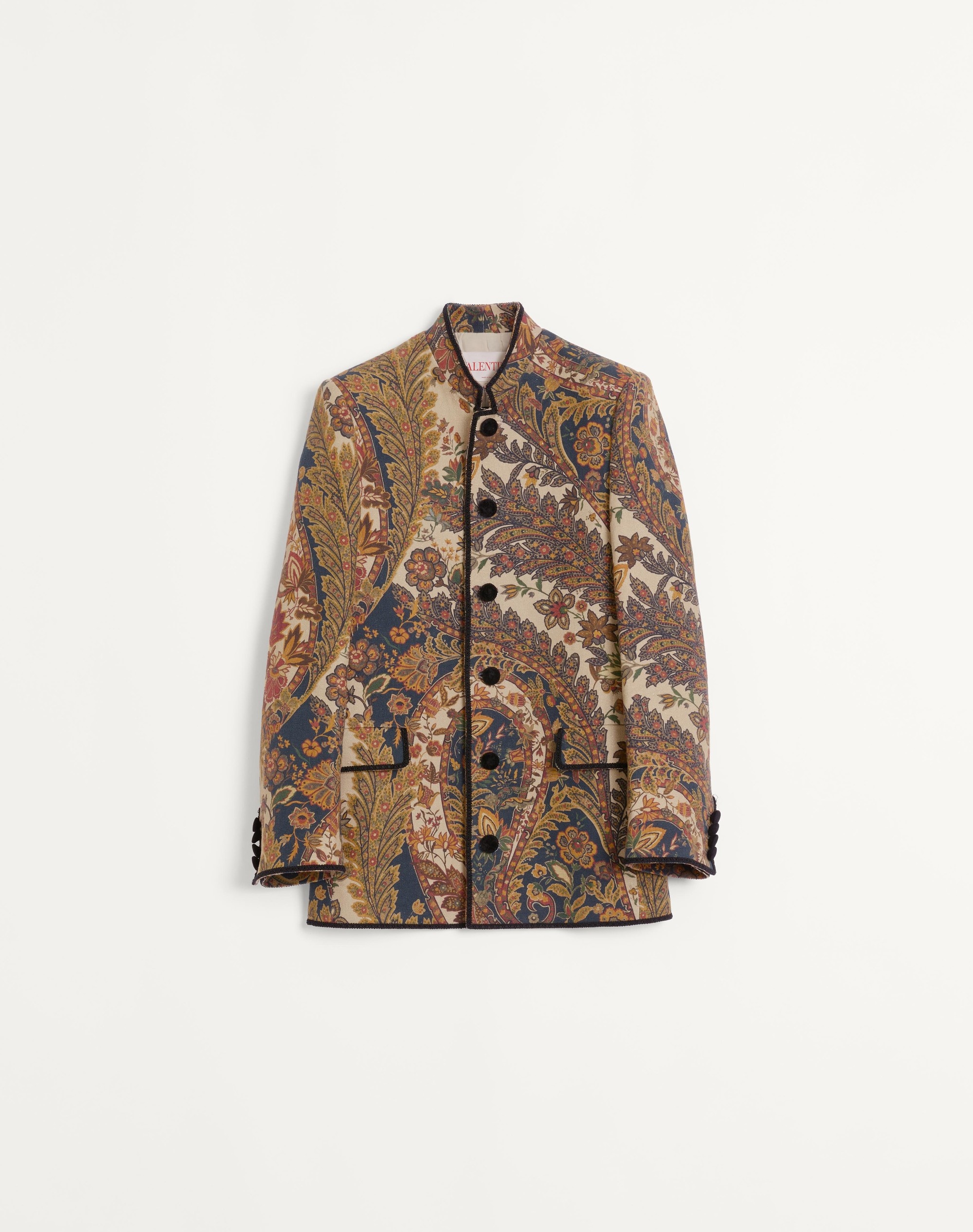 HEMP JACKET WITH VOYAGE IMAGINAIRE PRINT - 1