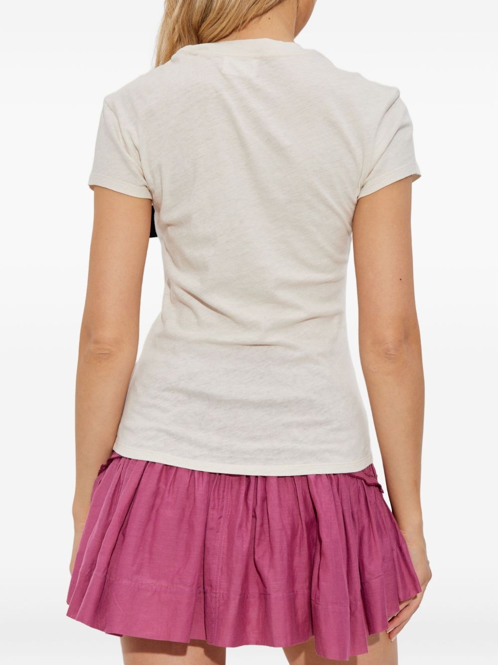 crown print T-shirt - 4