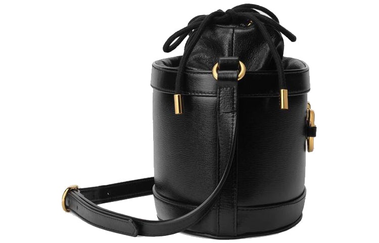 (WMNS) Gucci Horsebit 1955 Drawstring Bucket Bag 'Black' 602118-1DBLG-1000 - 3