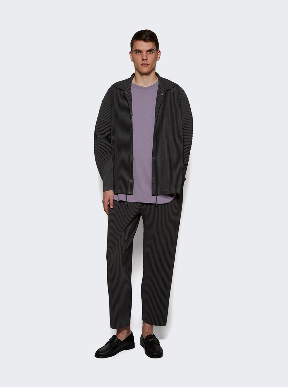 Pleated Pants Charcoal Grey - 5