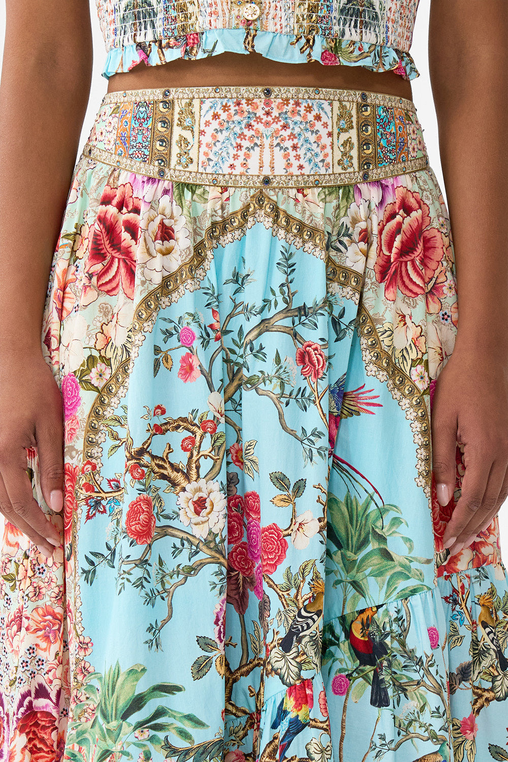 SKIRT WITH SHAPED SEAM - 5