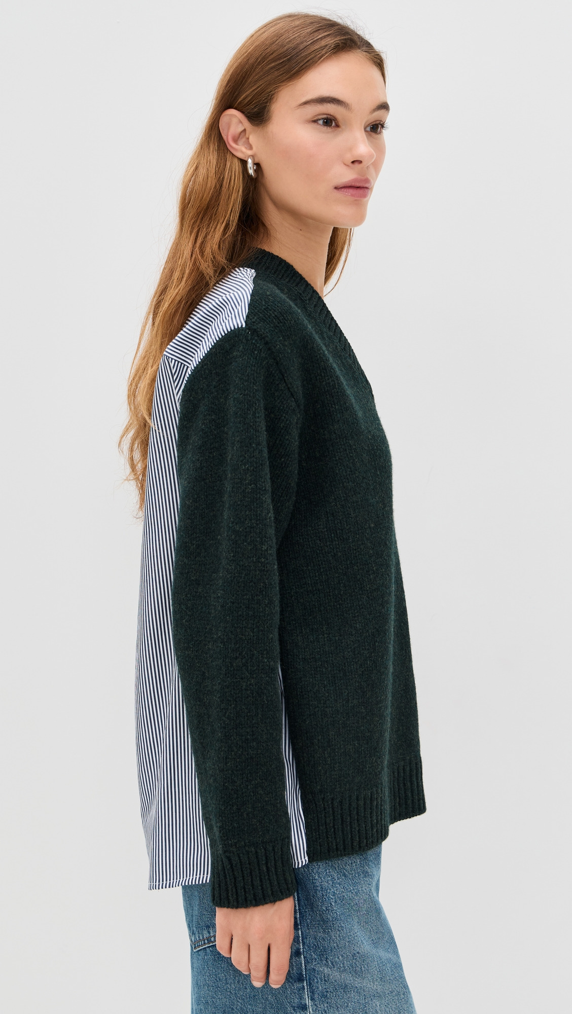 Mallory V Neck Combo Sweater - 3
