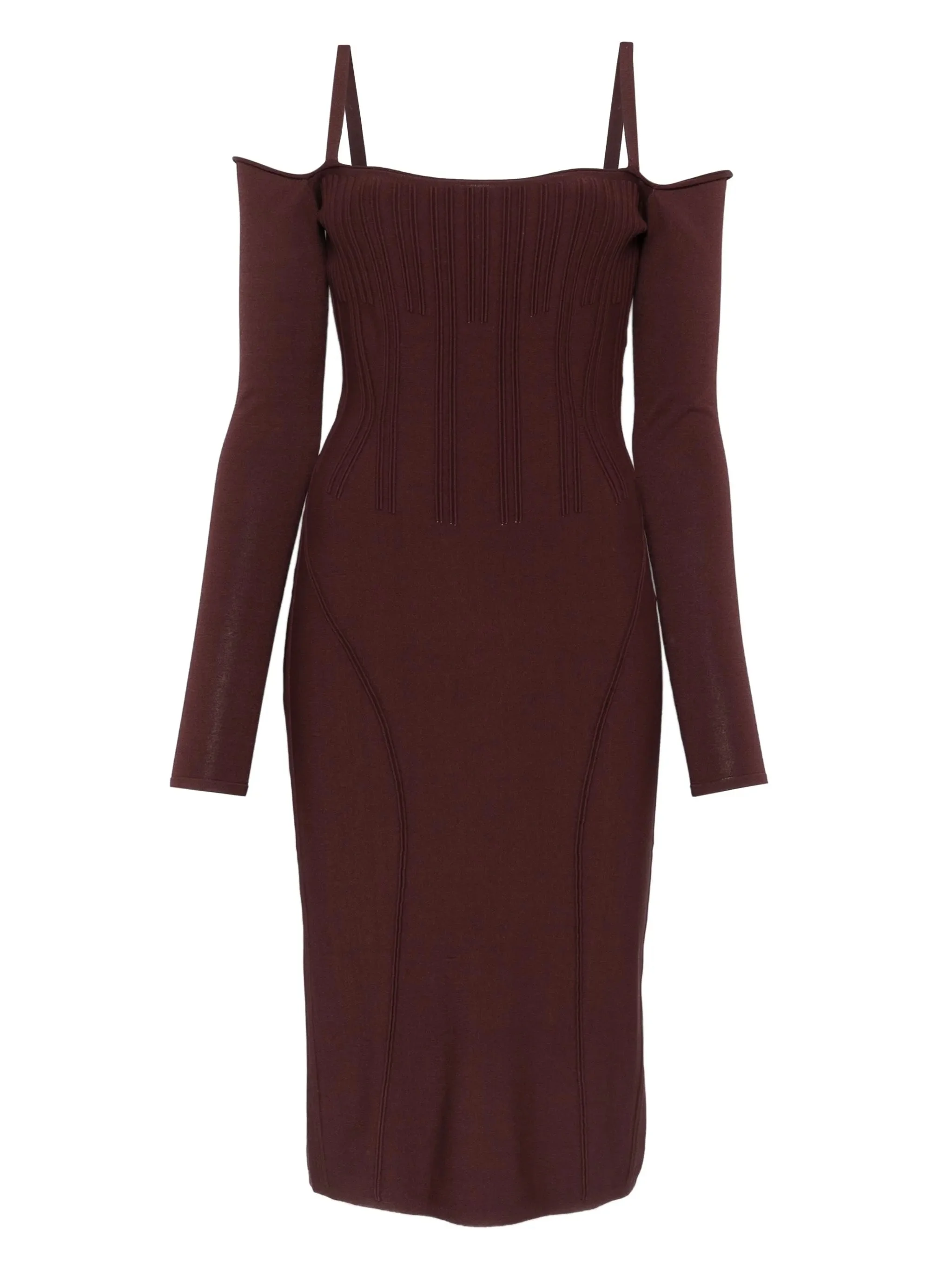 boning-detail dress - 1