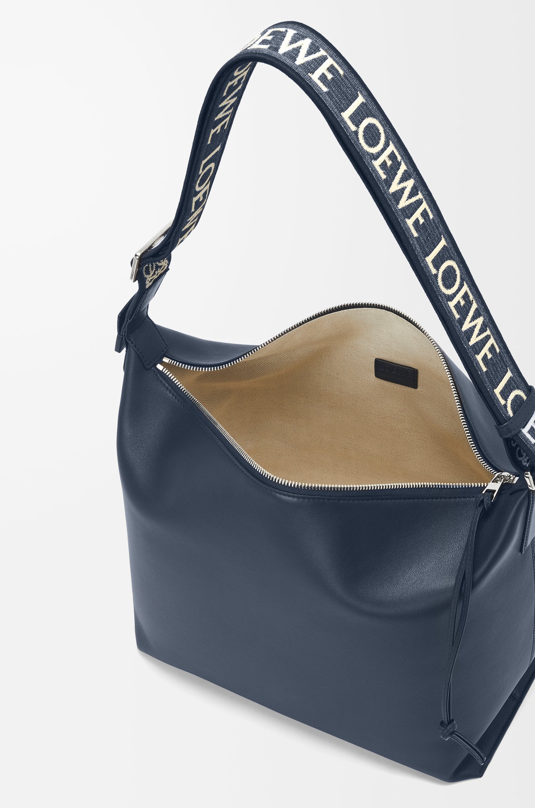 Cubi Crossbody bag in supple smooth calfskin and jacquard - 5