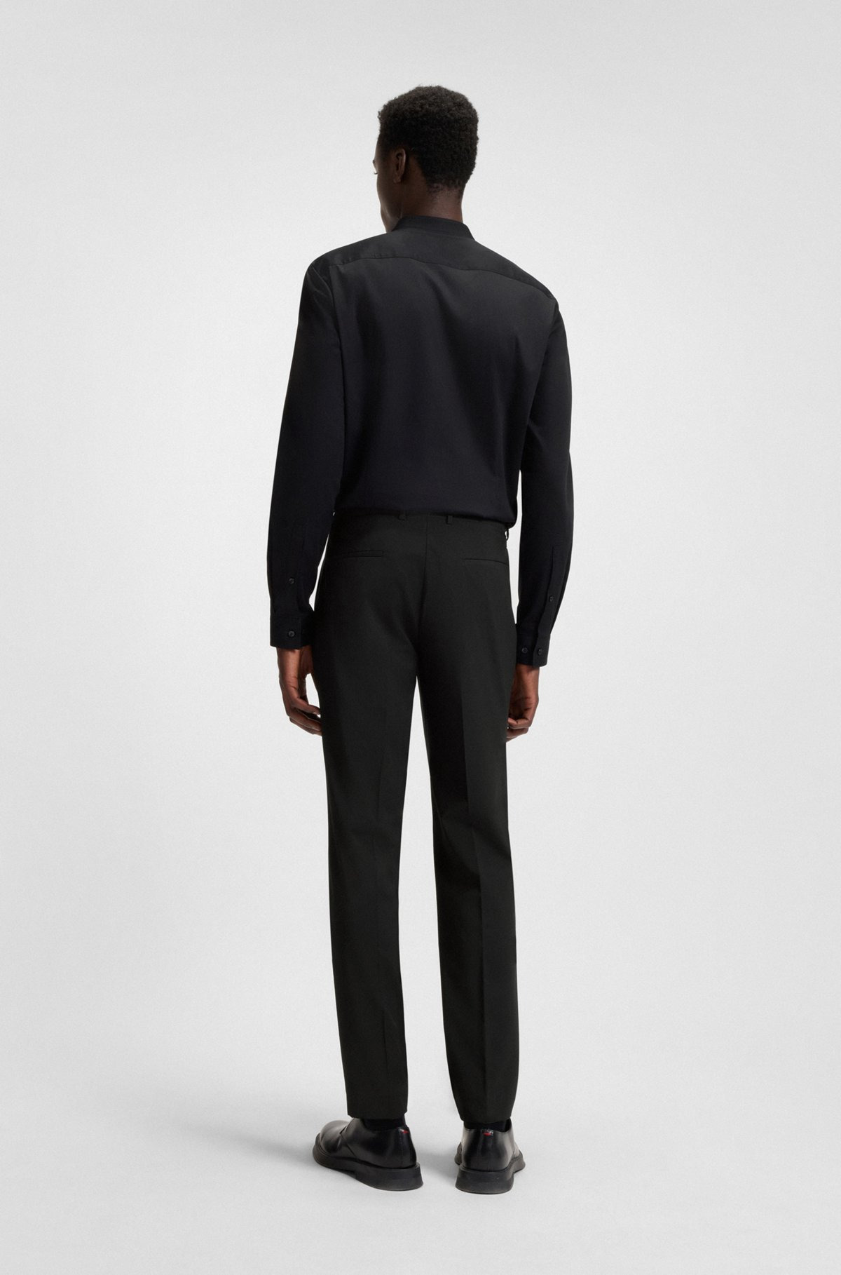 EXTRA-SLIM-FIT PANTS IN WOOL - 4