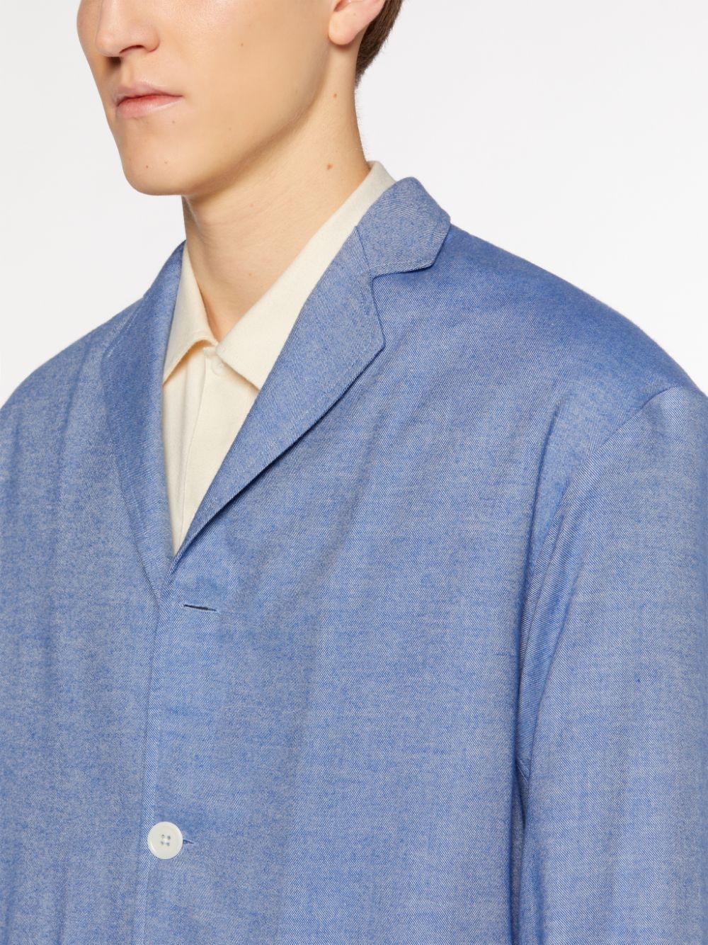 PEMBROKE BLUE COTTON & WOOL JACKET | GSC-104 - 5