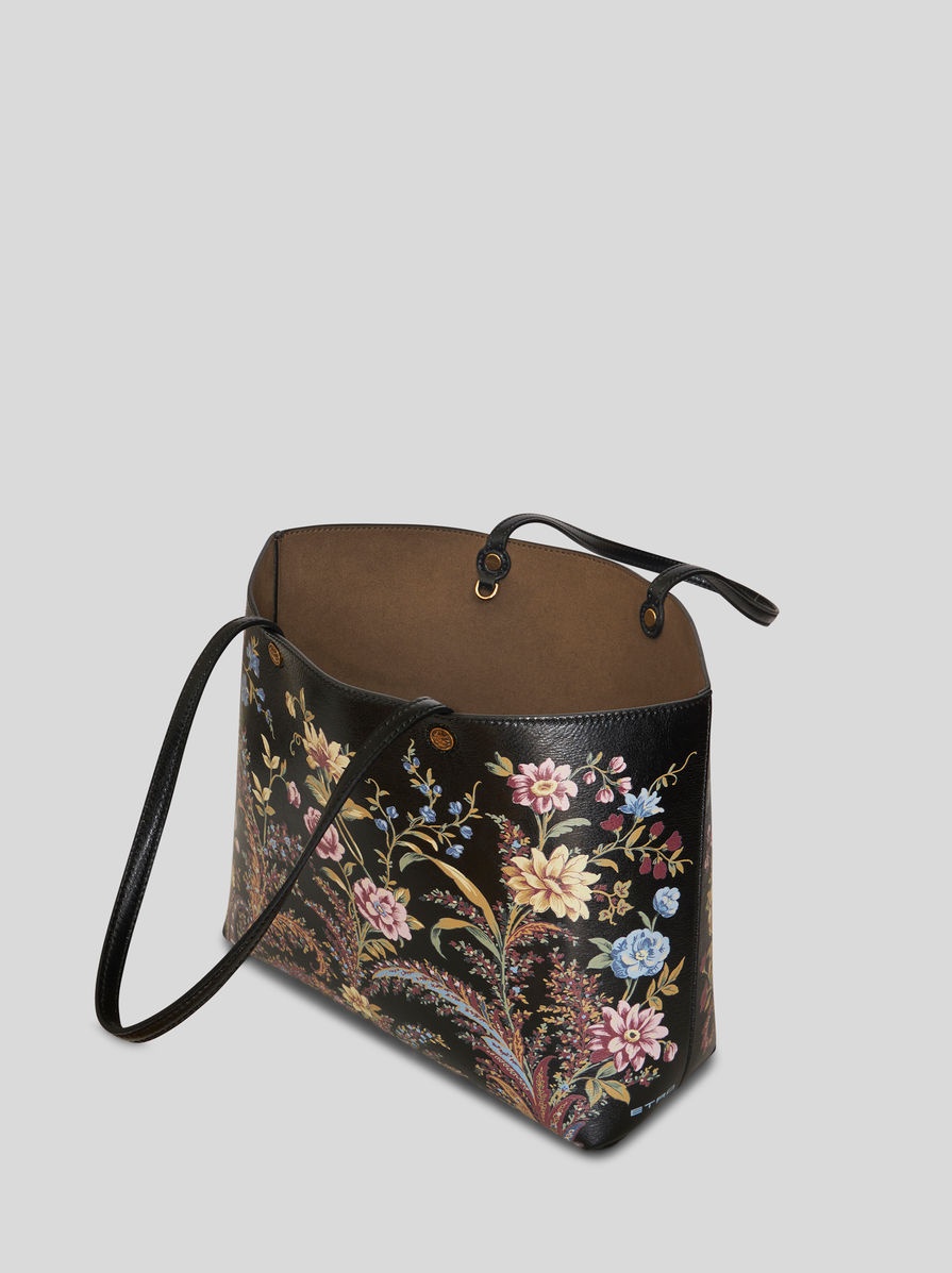 MEDIUM FLORAL PRINT SHOPPING BAG - 5