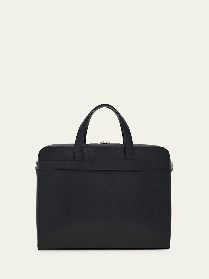 FERRAGAMO Men's Trading Leather Briefcase outlook