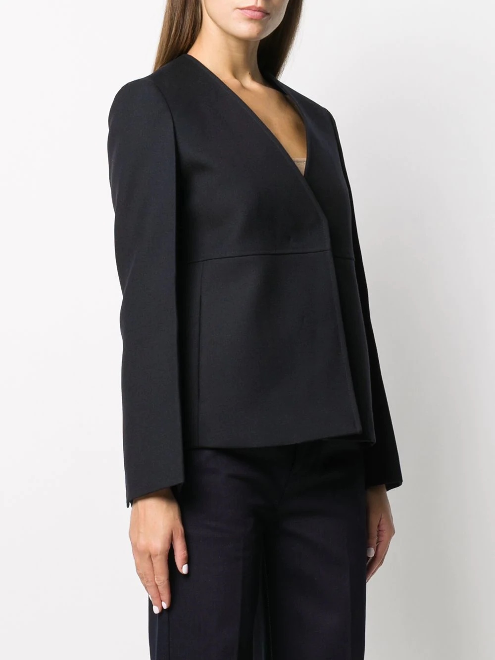 concealed front fastening blazer - 3