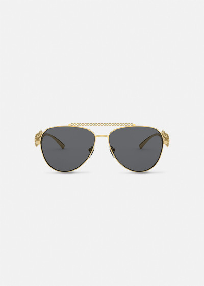 VERSACE Signature Medusa Pilot Sunglasses outlook