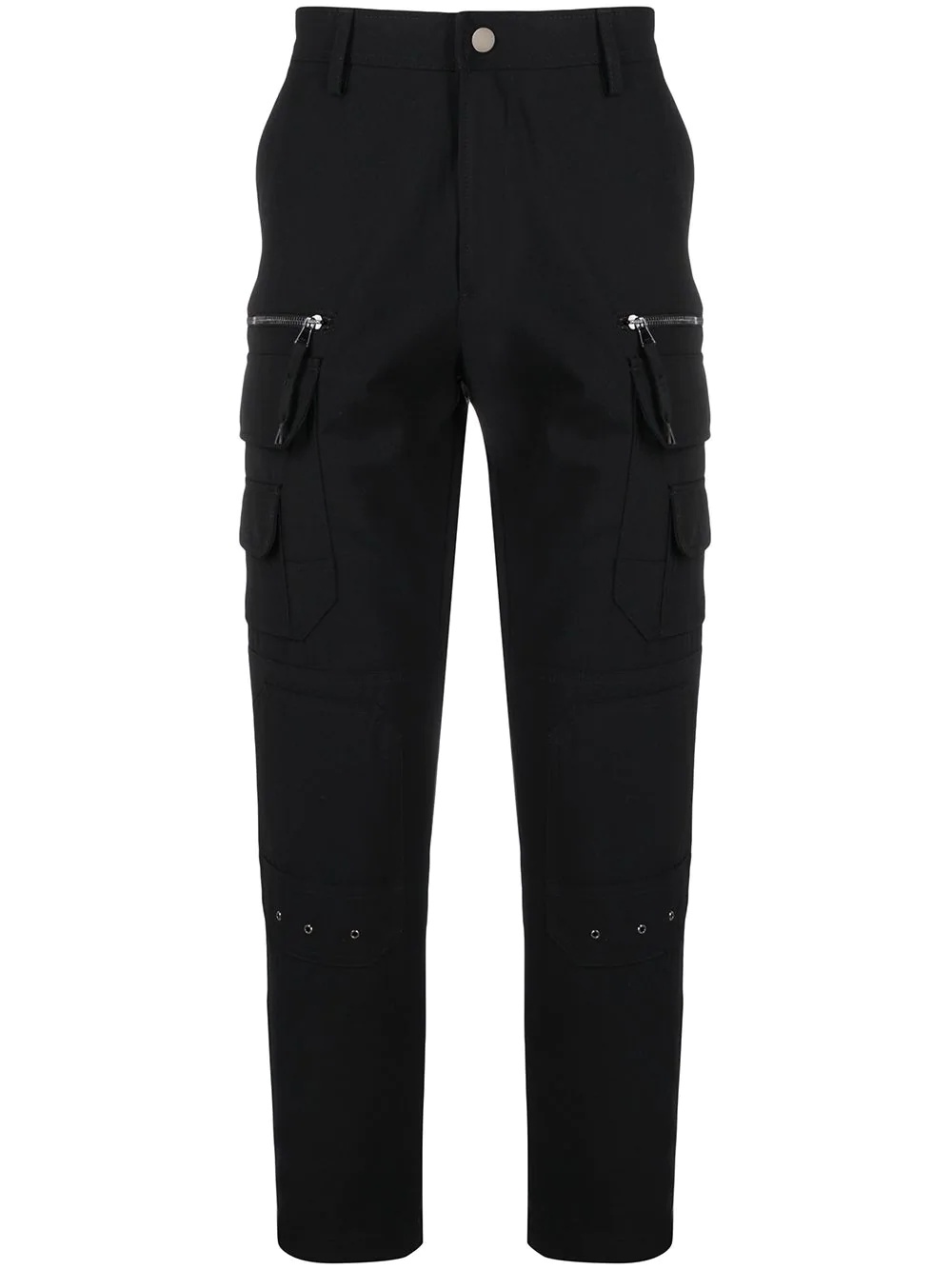 straight-leg cargo trousers - 1