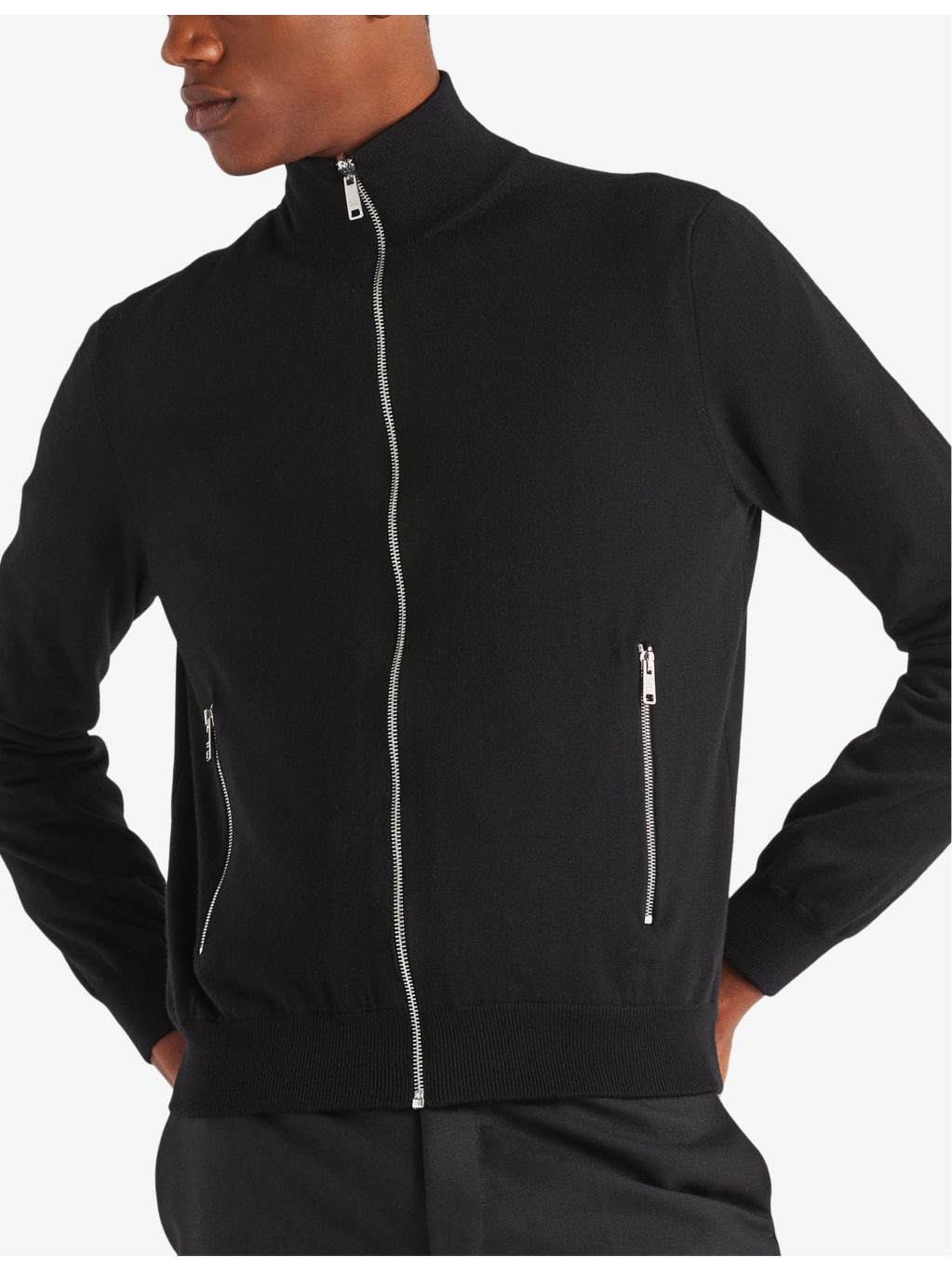 Reversible brand-plaque wool and nylon jacket - 3