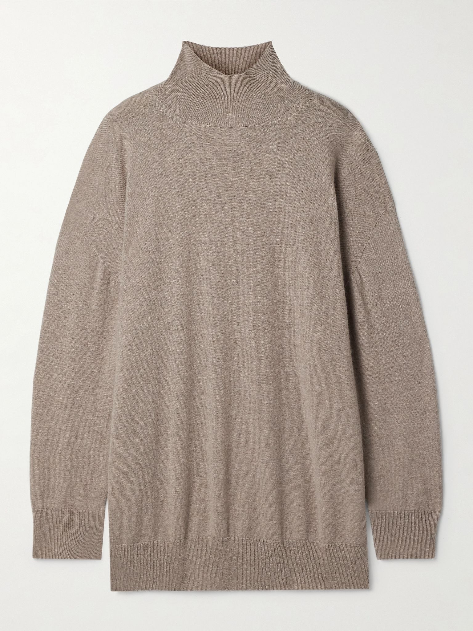 Jabari cashmere turtleneck sweater Beige - 1