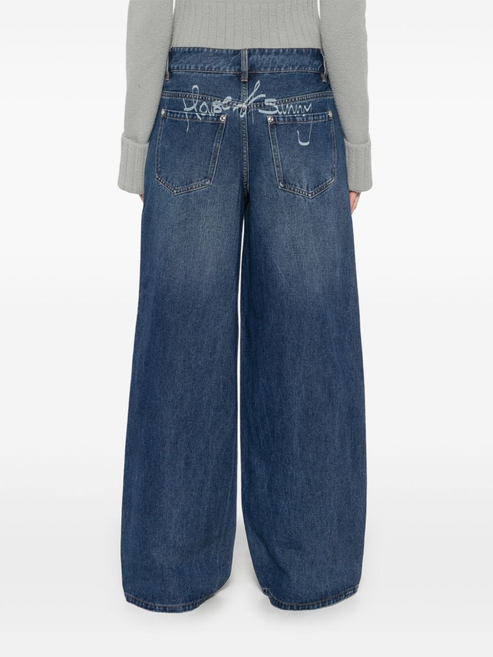 wide-leg jeans - 4