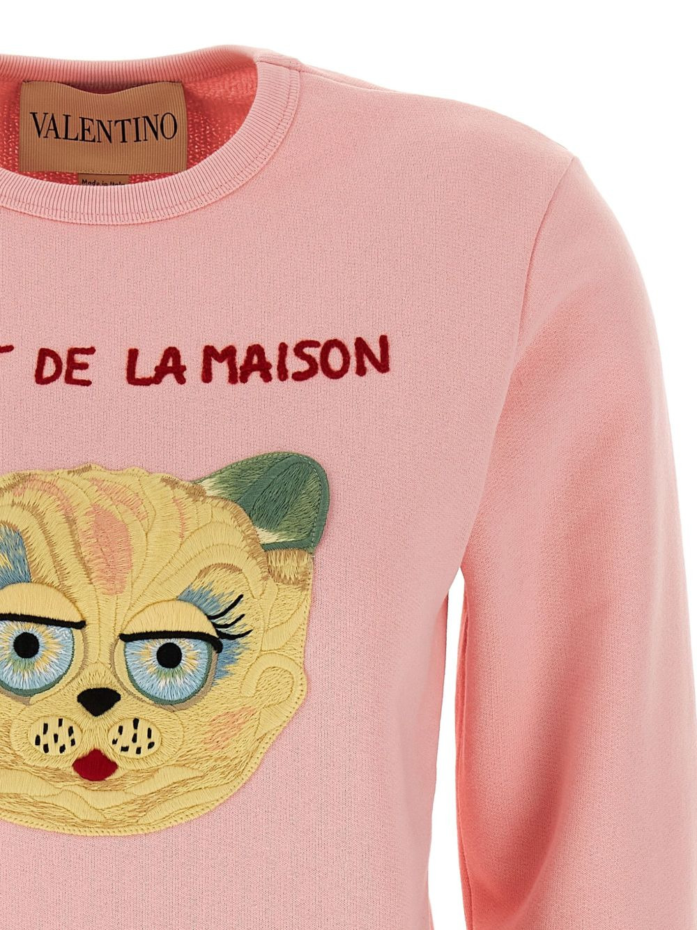 cat-embroidered sweatshirt - 4