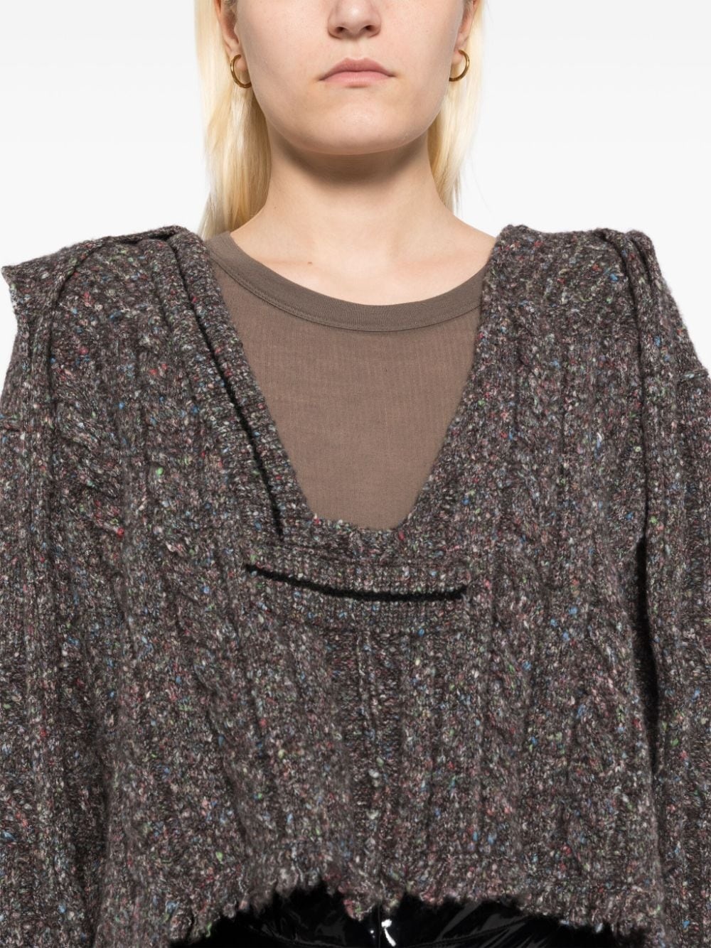 knitted hoodie - 5