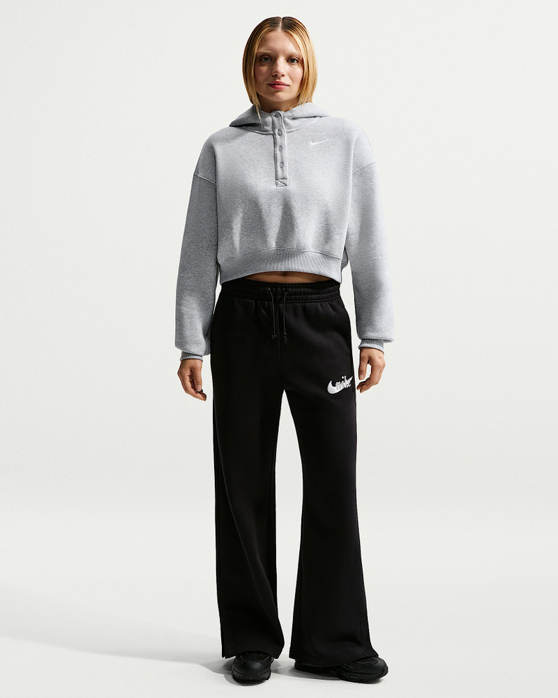 Nike Sportswear Phoenix Fleece Women's Oversized Cropped Henley Hoodie 4