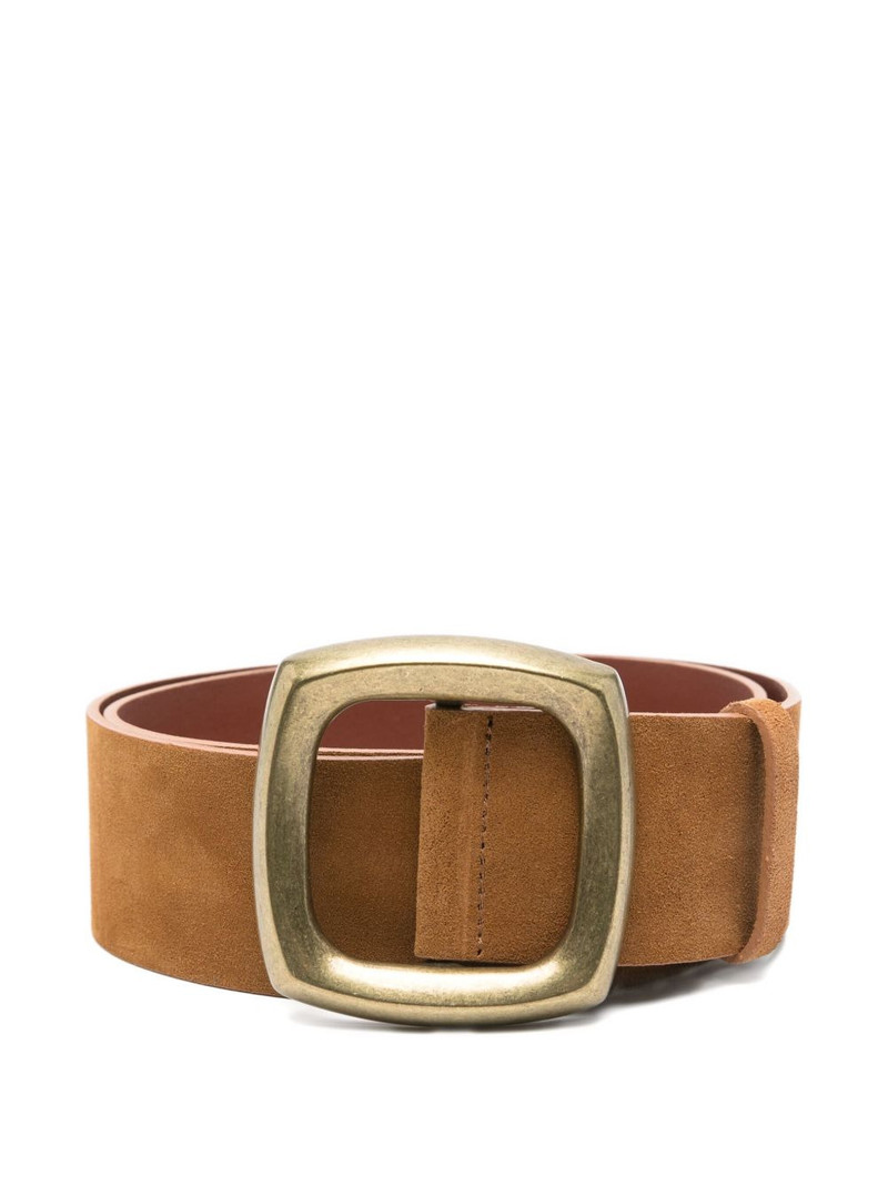 Bianca suede square-buckle belt 1
