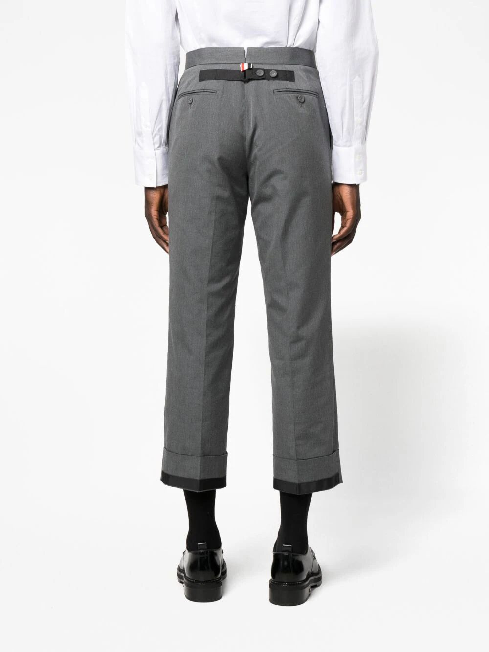 Thom Browne Men Fit 1 Gg Backstrap Trouser In Typewriter Cloth - 6