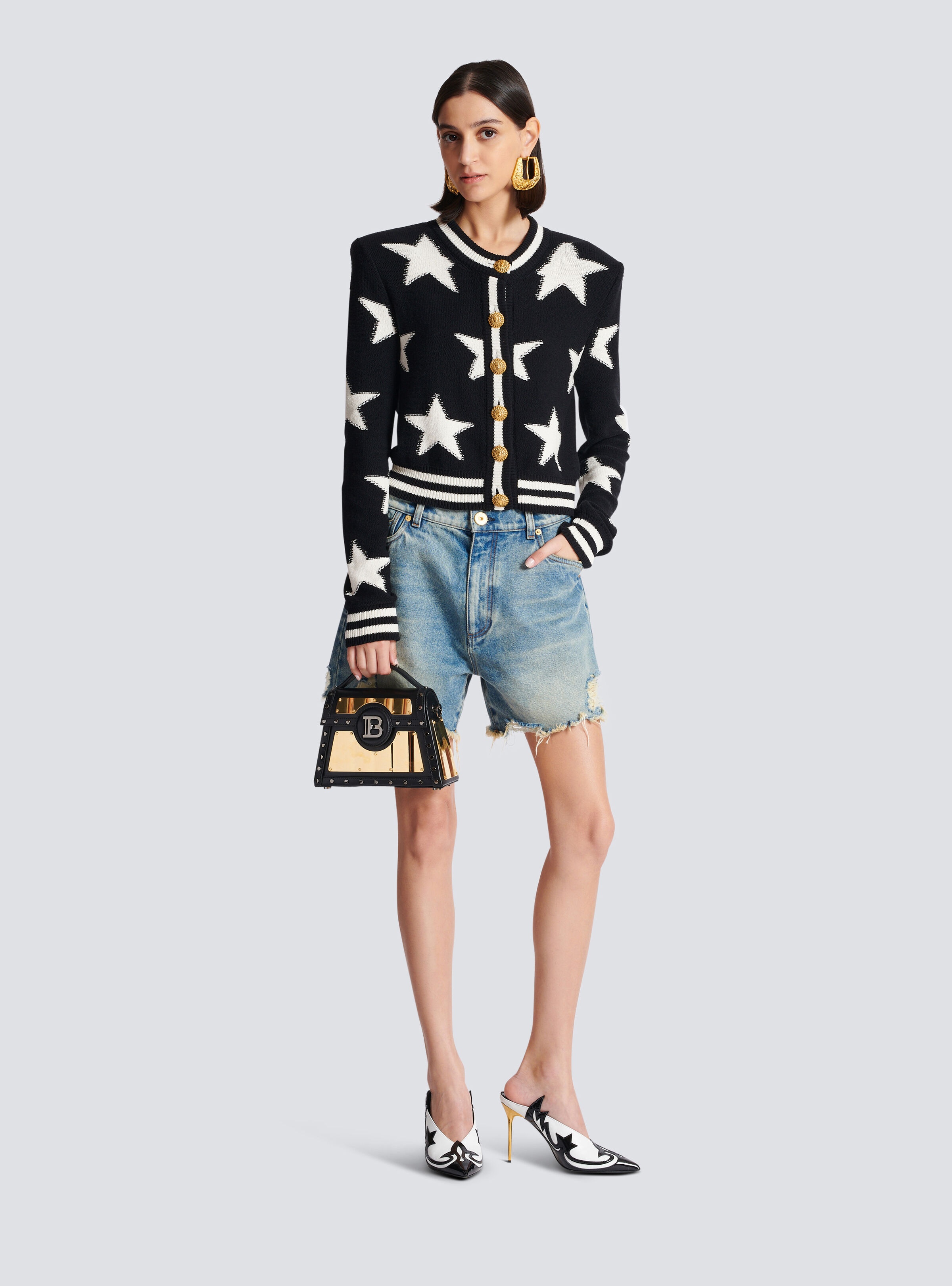 Buttoned knit cardigan - 2