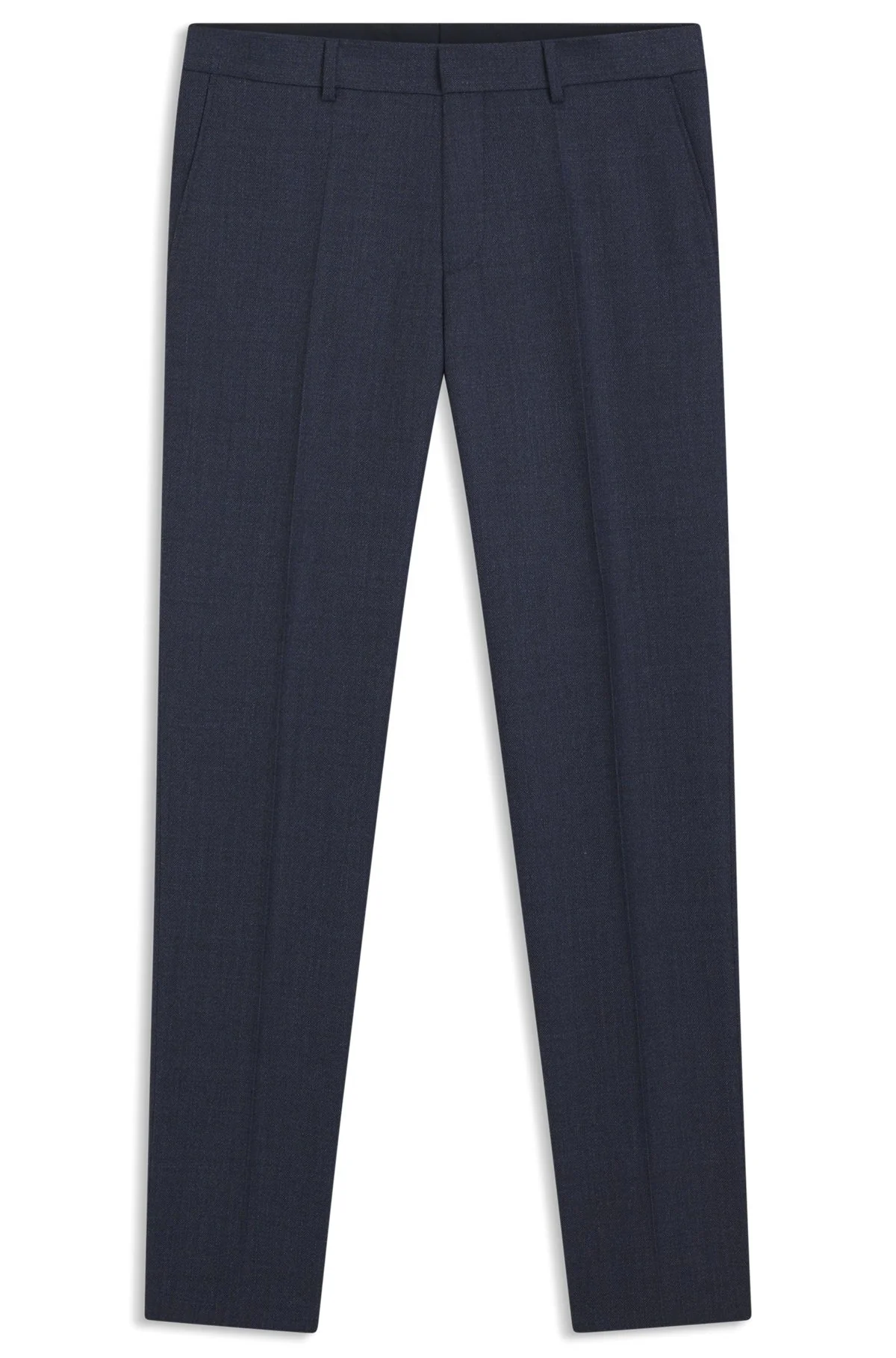 FORMAL TROUSERS IN MICRO-PATTERNED VIRGIN WOOL - 1