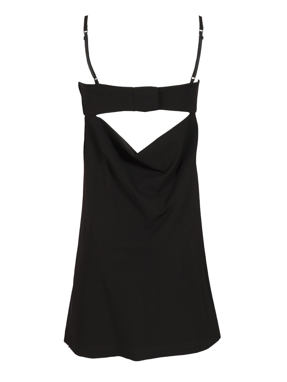 Bambina Spaghetti Strap Mini Dress Jersey Dresses Black - 2
