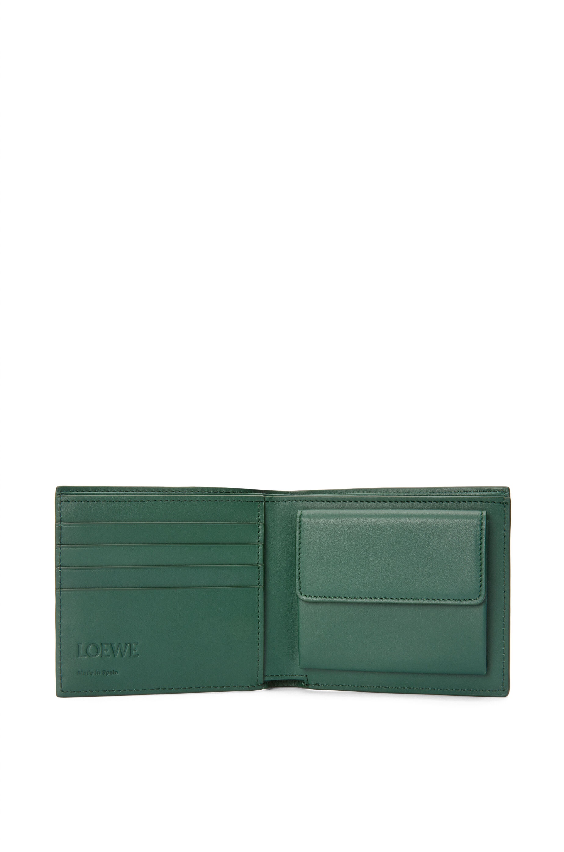 Bifold coin wallet in deerskin - 2