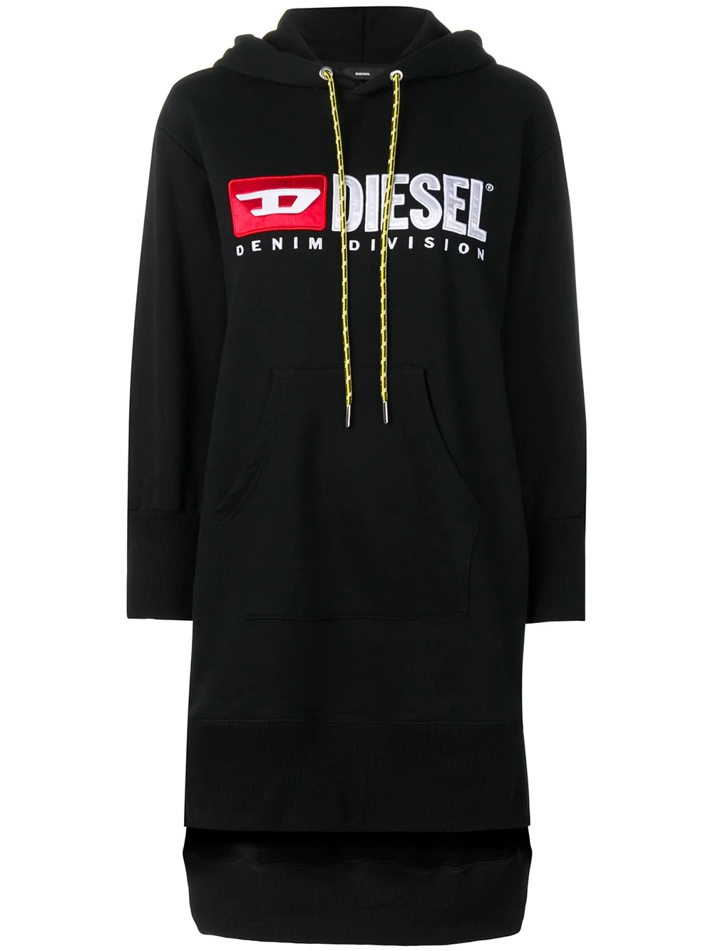 logo hoodie dress - 1