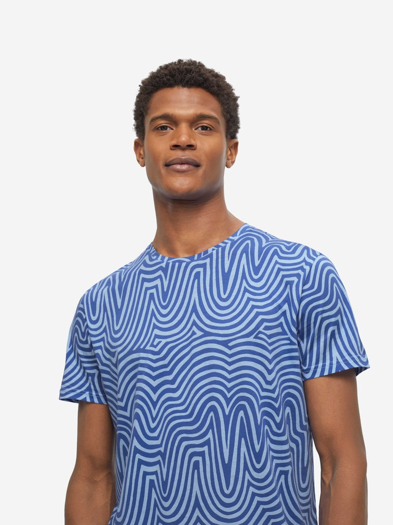 Men's T-Shirt Robin 11 Pima Cotton Blue - 5