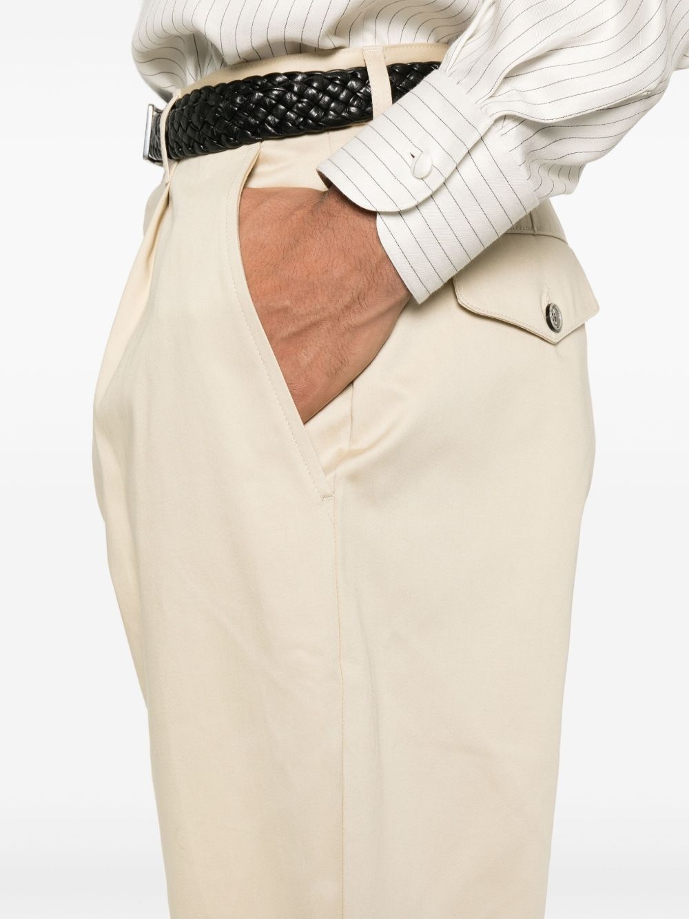 tapered cropped trousers - 5