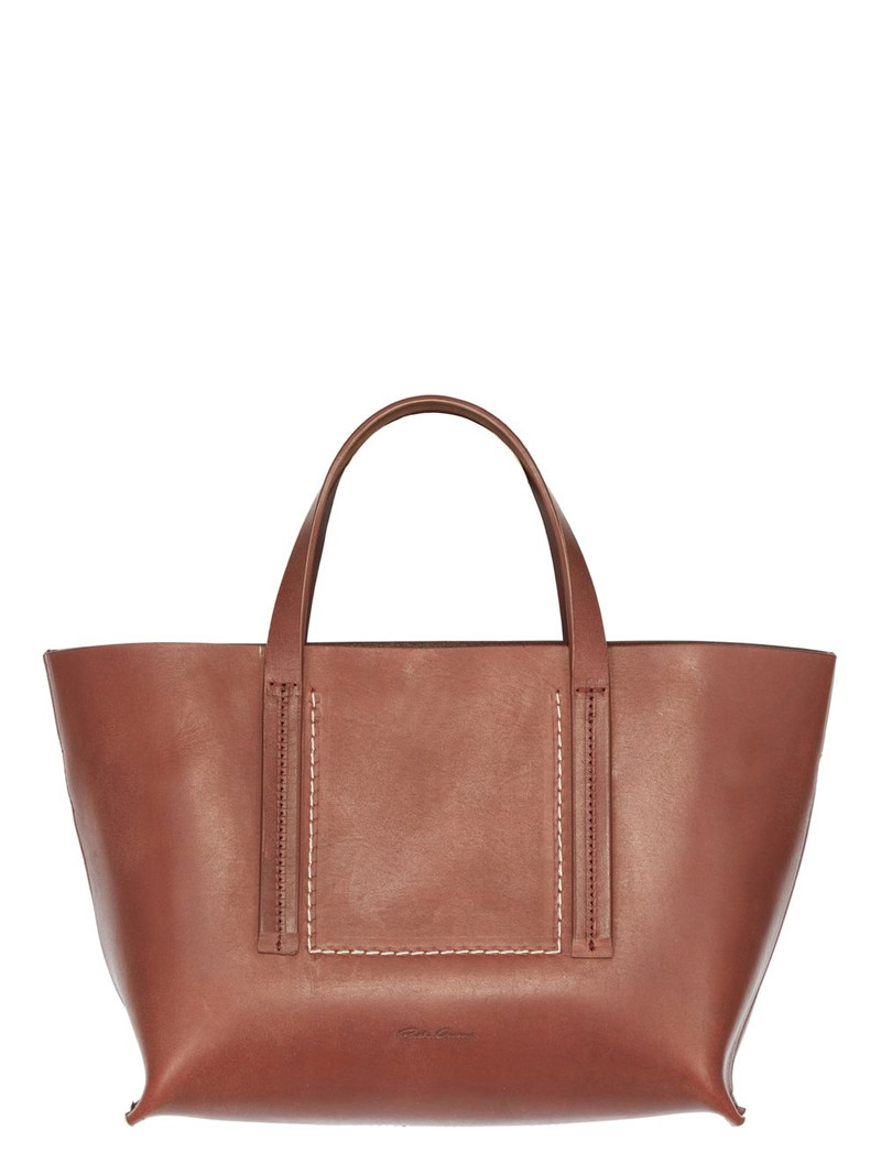 mini shopper leather tote bag 1