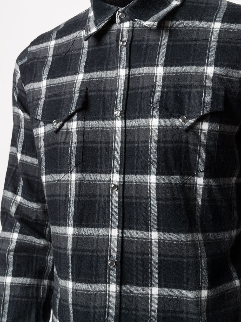 slim-fit checked shirt - 5