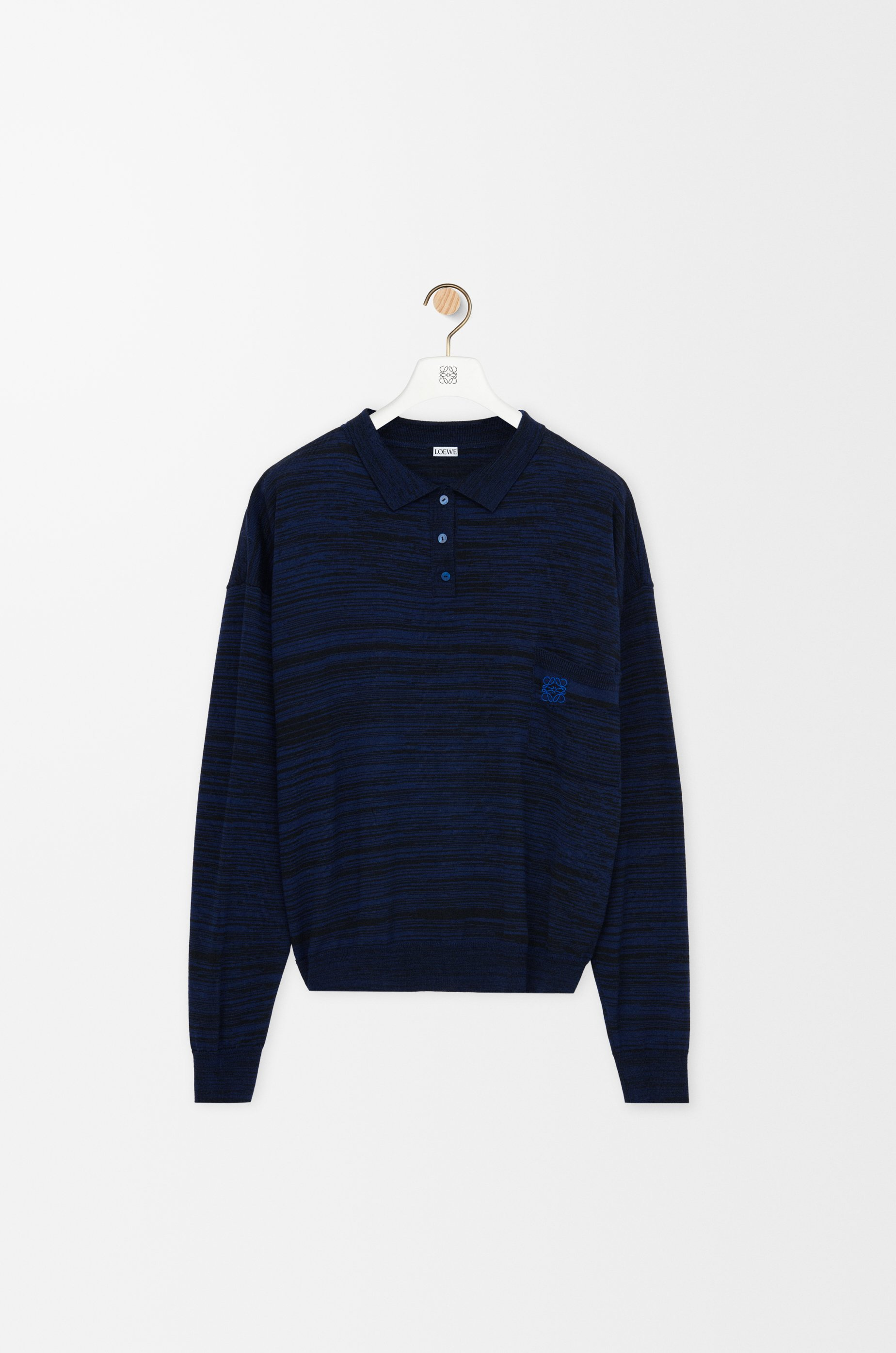 Polo sweater in wool - 1