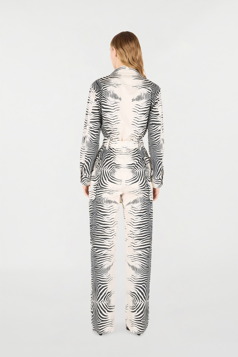 Zebra-Print Jumpsuit 4