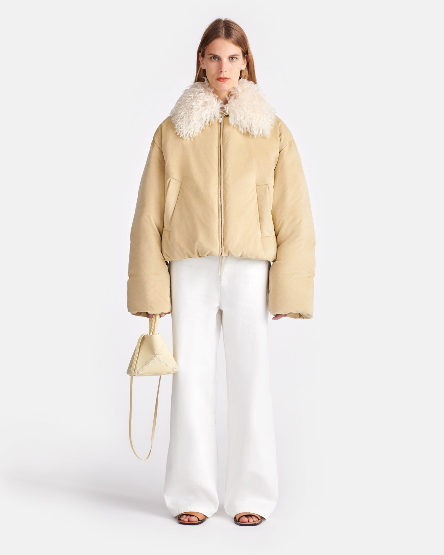 Alt-Suede and Faux-Fur Jacket - 8