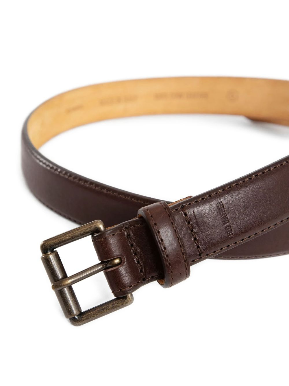 debossed-logo calfskin belt - 3
