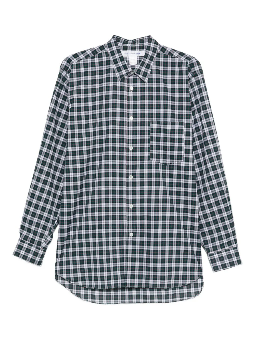 check-pattern shirt - 1