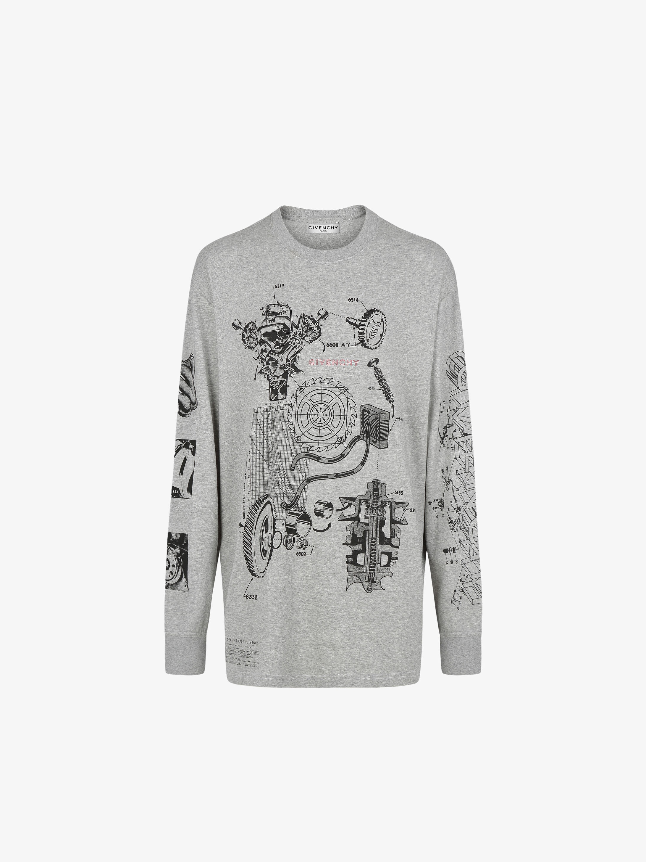 GIVENCHY Schematics oversized T-shirt - 1