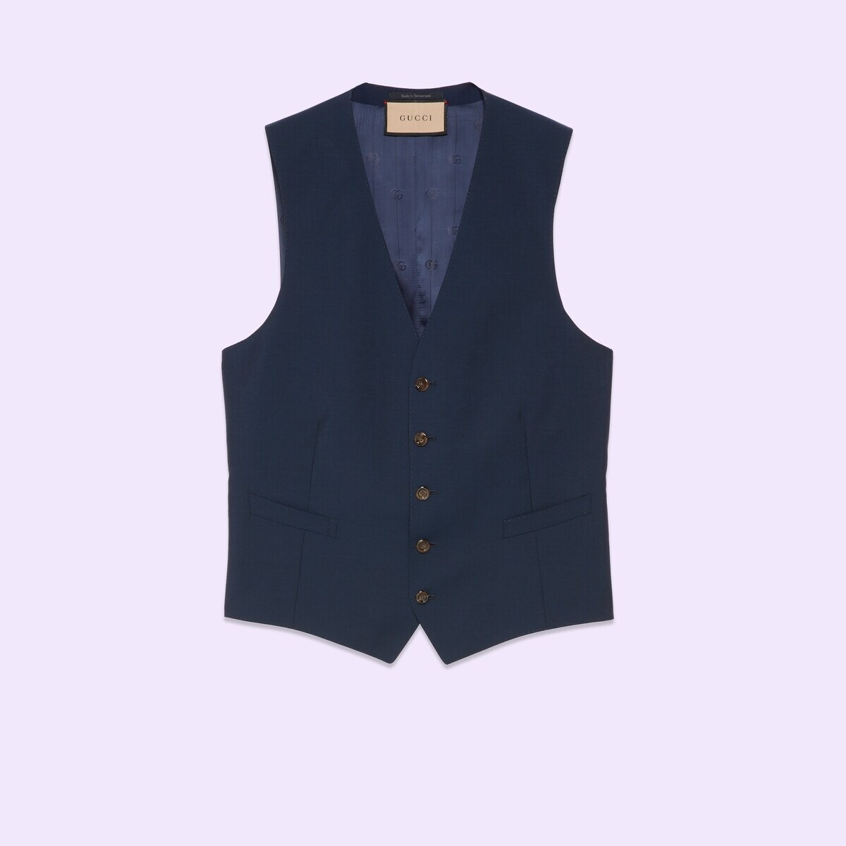 Wool mohair formal vest - 1