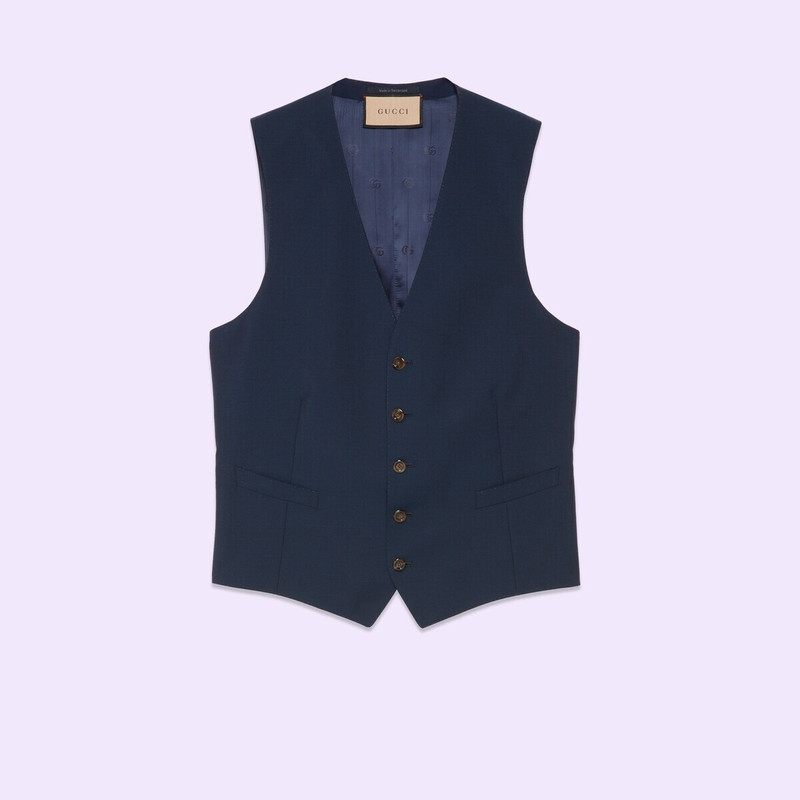 Wool mohair formal vest 1