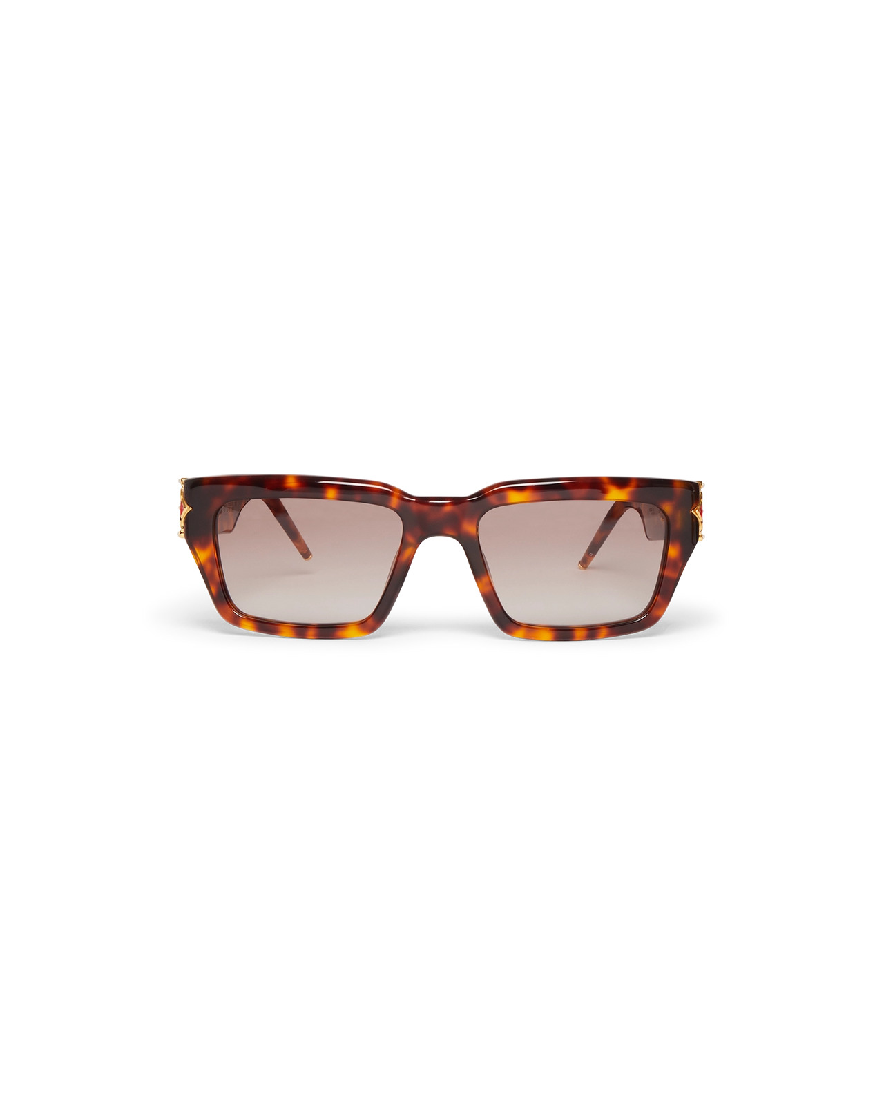Tortoiseshell The Square Metope Sunglasses | Casablanca Paris - 2