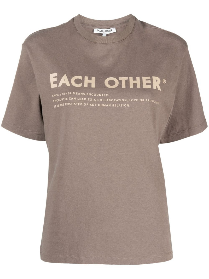 logo-print cotton T-shirt 1