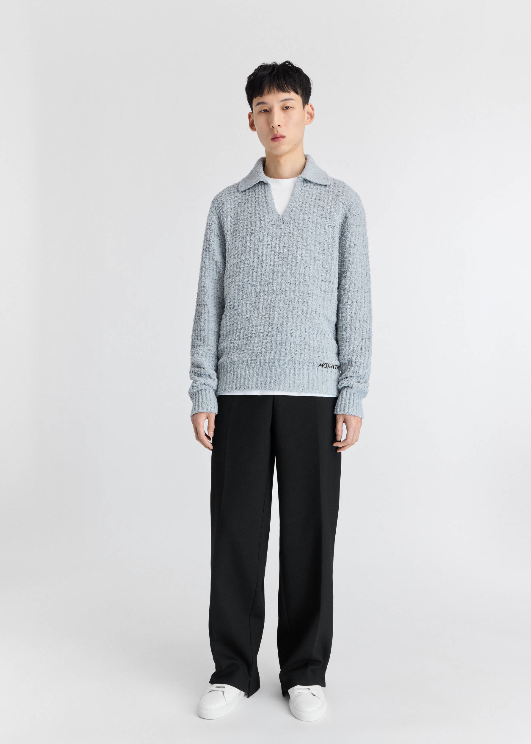 Scale Polo Sweater - 4