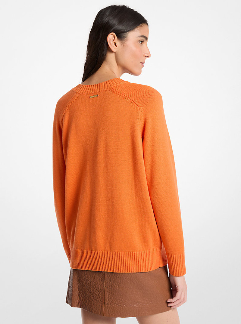 MICHAEL KORS Wool and Cotton Sweater outlook
