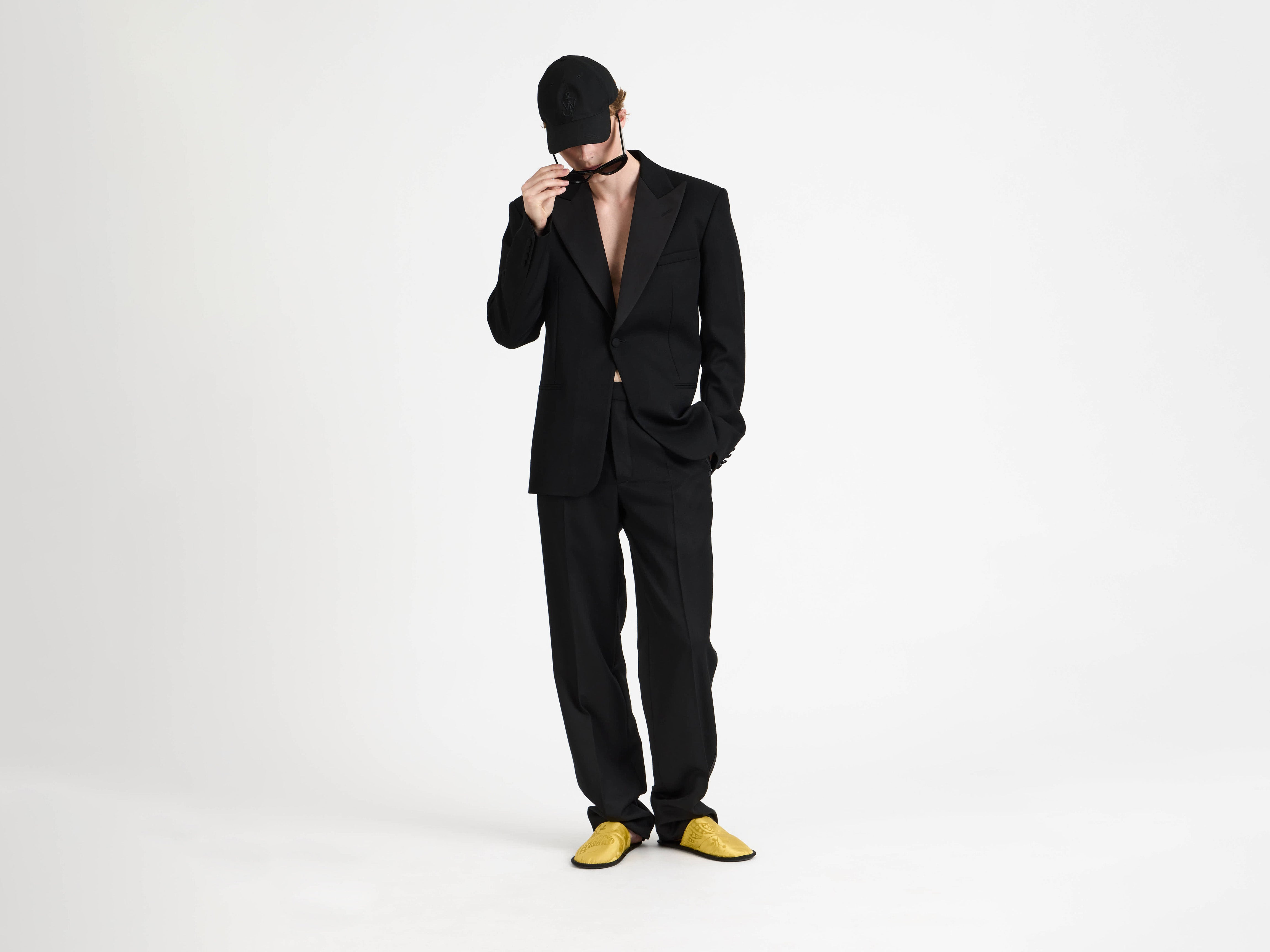 TAILORED TUXEDO TROUSERS IN BLACK - 2