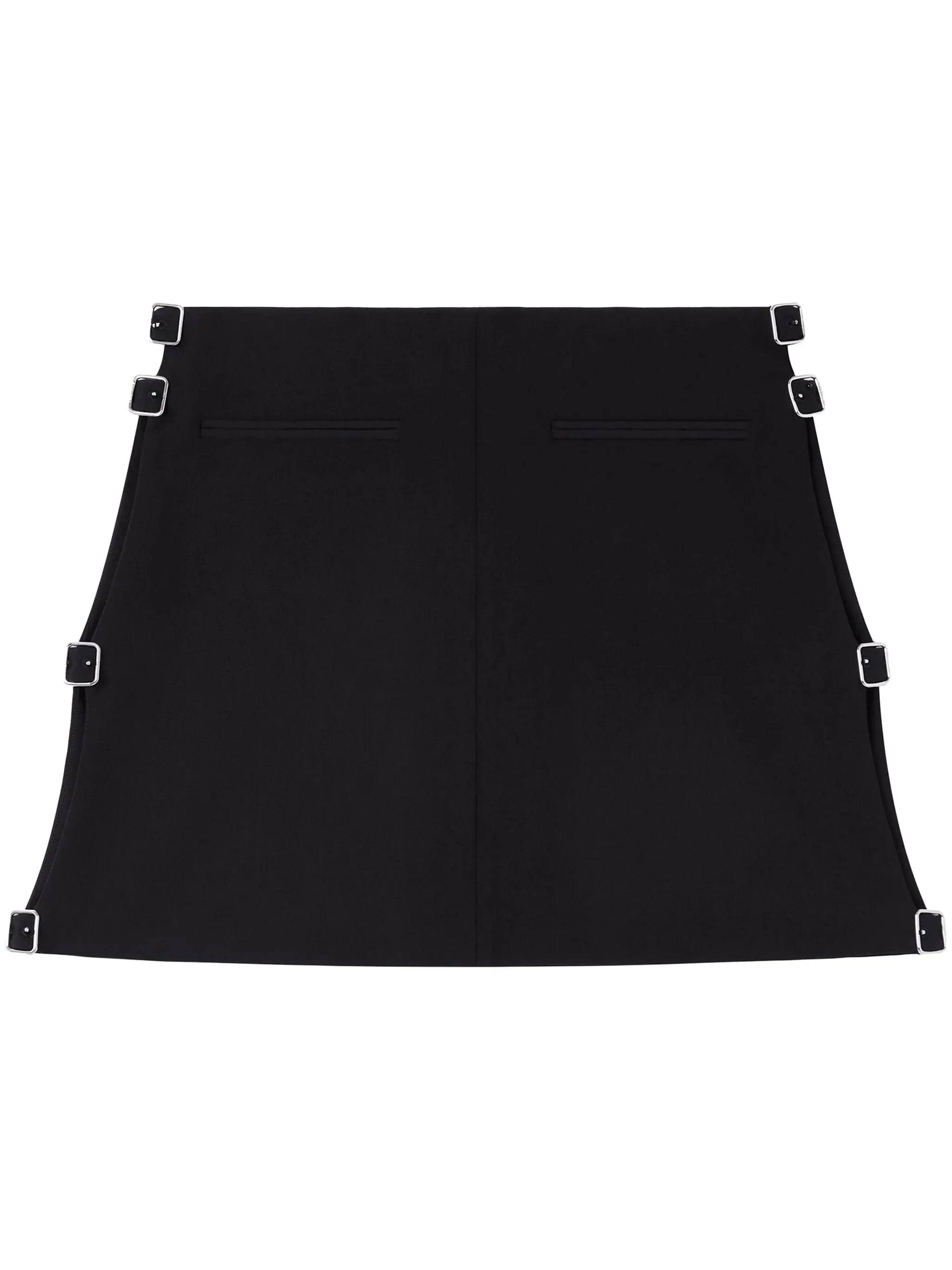 buckled wool miniskirt - 1