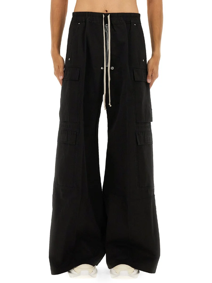 Rick Owens Drkshdw Men "Double Cargo Jumbo Belas" Pants - 1