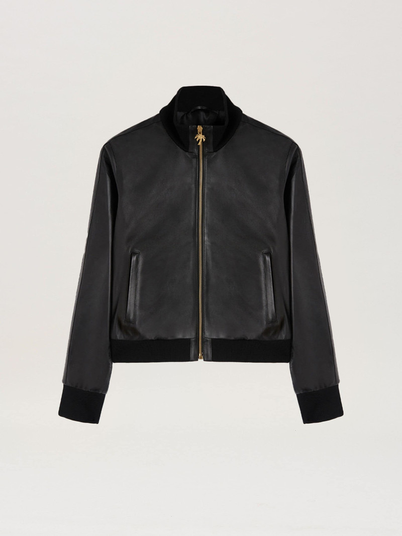 LEATHER TRACK JACKET - 1