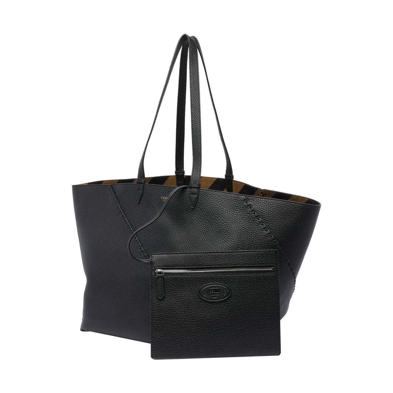 Fendi Men Large Diagonal Selleria Shopping Bag - 4