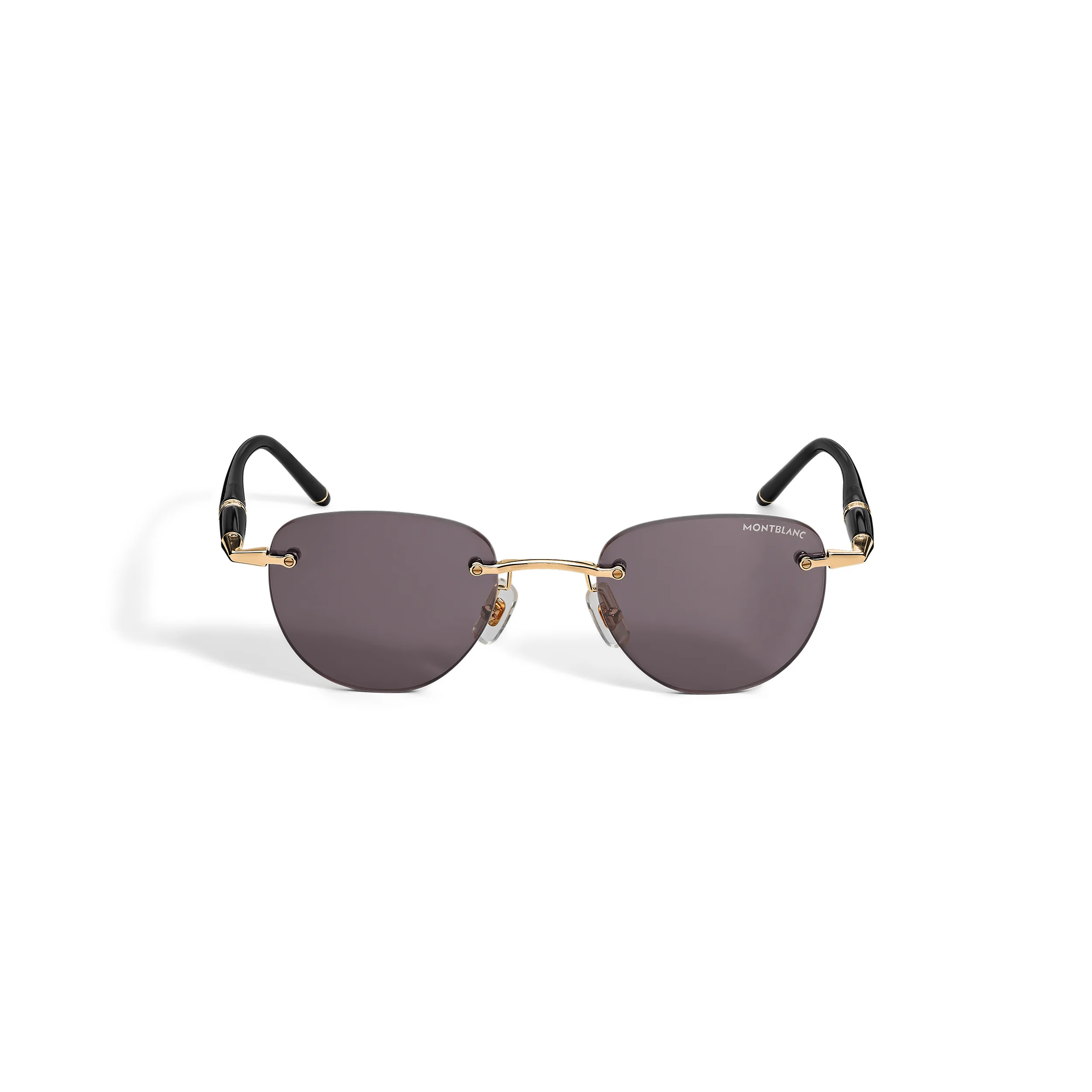 ROUND SUNGLASSES WITH GOLD COLOURED METAL FRAME - 1